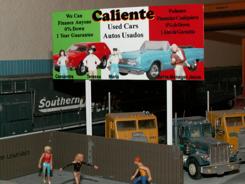 Caliente Hot Used Cars Billboard Sign